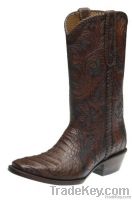 Western Tooled Boots mod.1007, genuine leather made in Mexico