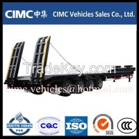 four axle low bed semi trailer