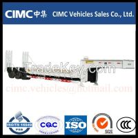 extended three axle low bed semi trailer