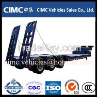 extended two axle low bed semi trailer