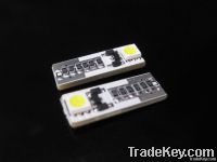 White Canbus No OBC Error T10 2 SMD 502 LED Bulb HID x2