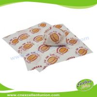 EX-WP-015 Greaseproof Food Packaging Paper for Wrapping Hamburgers, hot dog, bread