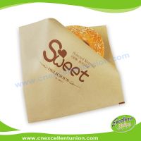 Double side open customer logo bread bag milky bun paper bun pad paper V-bottom bag