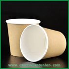 Double Color Kraft Paper Cup For Coffee & Drink