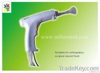 once-off wound pulse irrigation system