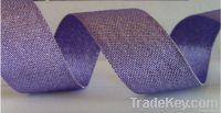 Matellic polyester grosgrain ribbon