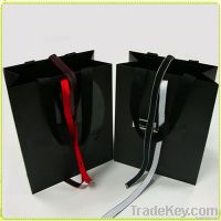 Paper Black Ribbon Packaging Bag