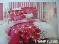 Sell rose design bed linen set