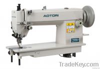 Single needle long arm top and bottom feed lockstitch sewing machine