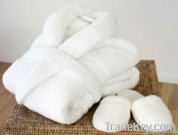 Bathrobe and slipper set