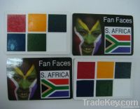 promotional face paint card for sports events