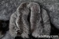 Luxurious silver fox fur + rabbit fur women's coat