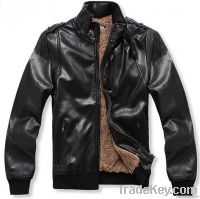 Men leather jacket, bomber jacket