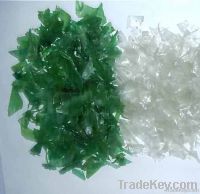 Transparent & Green Pet Flakes