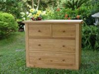 Oak furniture: bedroom set  - 2+2drawer chest