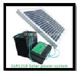 Solar power system for GSM alarm panel