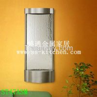 Stainless Steel Metal Wall Water Fountain with Polished Surface for Home Decoration   :      
