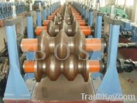 Highway guardrail forming machine