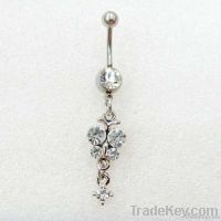 Sexy alloy belly ring