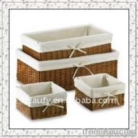 square willow storage baskets