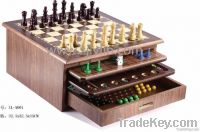 wooden chess game house