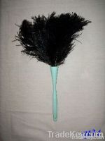 Black Ostrich Hair Duster