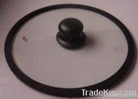 Silicone rim glass lid