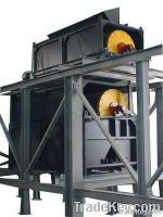 Dry permanent drum magnetic separator for powder ore