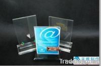 Acrylic transparent menu sign holder