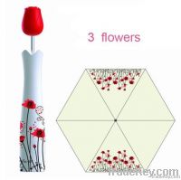 Promotion Gifts~Logo Printing Portable rose flower umbrella
