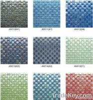 Iridescent mosaic tiles for floor, wall, swimming pool