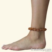 Raw Baltic Amber Anklet - Triple
