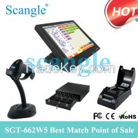 All-in-one Integrated Touch POS terminal/Intergrated Touch Screen POS system/Completed Touch POS machine