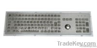 106keys stainless steel keyboard with trackball(TMS-S456TB-KP-FN)