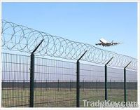 airport protection column mesh fence