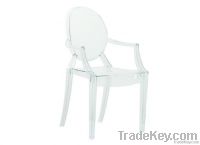 Clear Acrylic Ghost Arm Chair