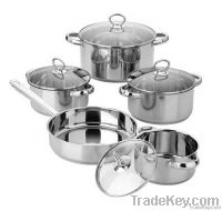 9Pcs Stainless Steel Cookware Set