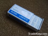 Disposable sterilized stainless steel blood lancets