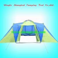 4-6 Man double camping family tent with cabins made from Chinese tent manufacturer