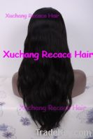 Human hair full lace wigs