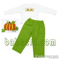 Pumpkin boy pants set