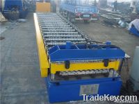 Colored roof panel forming machine