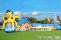 inflatable cute octopus tunnel