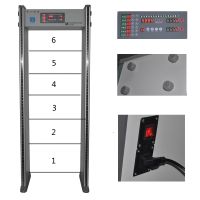 New Design 6 Zones Door Frame Walk Through Metal Detector Gate