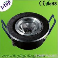 Wiredrawing effect  Black  Recessed led ceiling light