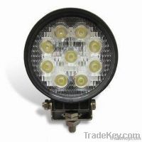 LED Work Light with Stainless Steel Mounting Bracket & 9 x 3W LED bulb