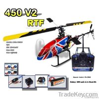 450 V2 RTF helicopter with 6CH 2.4GHz radio control combo Hubschrauber