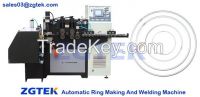 Automatic ring making machine for filter bag cage