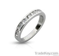 silver engraved ring