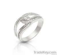 gemstone chunky silver ring